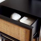 SAFAVIEH Haylie 2-Drawer Rattan Nightstand