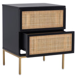 SAFAVIEH Haylie 2-Drawer Rattan Nightstand