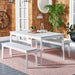 SAFAVIEH Hedi Table & 2-Bench Dining Set - 35Wx60Dx29H