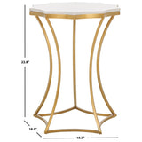 SAFAVIEH Hedy Accent Table (Fully Assembled) - 18 In. W x 18 In. D x 22.8 In. H - 18Wx18Dx23H