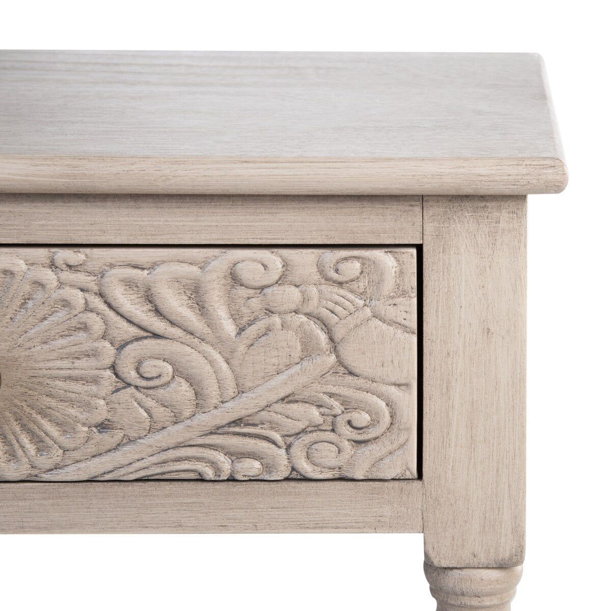 SAFAVIEH Heide 1-Drawer Accent Table - 19" W x 15.8" L x 26" H - 19Wx16Dx26H