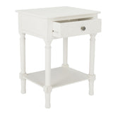 SAFAVIEH Heide 1-Drawer Accent Table - 19" W x 15.8" L x 26" H - 19Wx16Dx26H