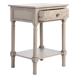 SAFAVIEH Heide 1-Drawer Accent Table - 19" W x 15.8" L x 26" H - 19Wx16Dx26H