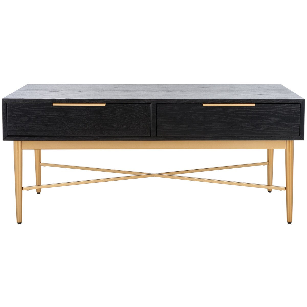 SAFAVIEH Hellen 2-Drawer Rectangle Coffee Table - 42 In. W x 22 In. D x 18 In. H - 42Wx22Dx18H