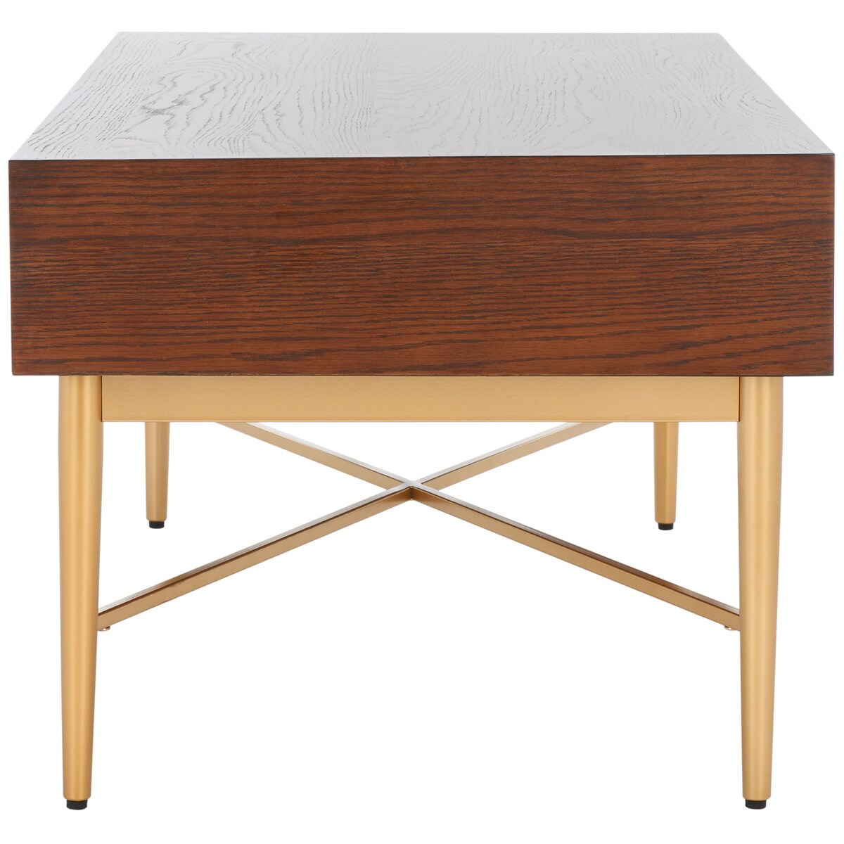 SAFAVIEH Hellen 2-Drawer Rectangle Coffee Table - 42 In. W x 22 In. D x 18 In. H - 42Wx22Dx18H