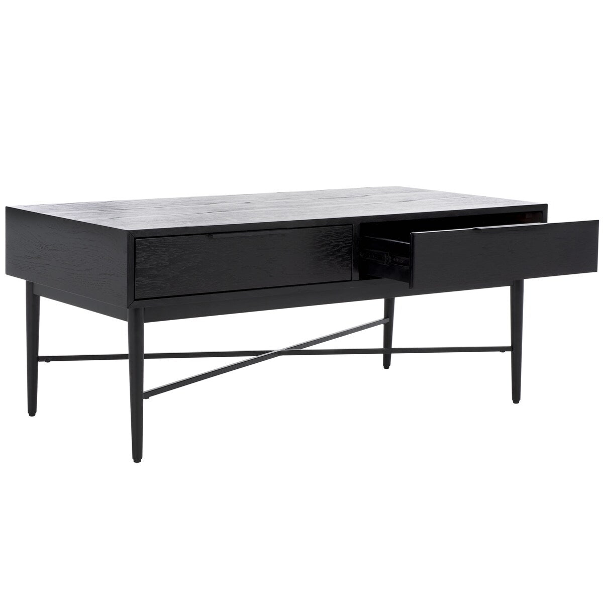 SAFAVIEH Hellen 2-Drawer Rectangle Coffee Table - 42 In. W x 22 In. D x 18 In. H - 42Wx22Dx18H