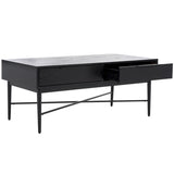 SAFAVIEH Hellen 2-Drawer Rectangle Coffee Table - 42 In. W x 22 In. D x 18 In. H - 42Wx22Dx18H