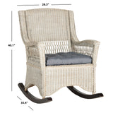 SAFAVIEH Heloise Antique Grey Rocking Chair - 28.3" x 35.4" x 40.1" - 28Wx35Dx40H