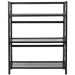 SAFAVIEH Henka Low Black Bookshelf - 33.5" x 13.4" x 42.5" - 34Wx13Dx43H