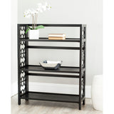 SAFAVIEH Henka Low Black Bookshelf - 33.5" x 13.4" x 42.5" - 34Wx13Dx43H