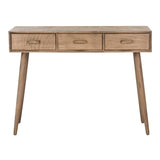 SAFAVIEH Hennie 3-Drawer Console Table - 41.8" x 14.3" x 32" - 42Wx14Dx32H