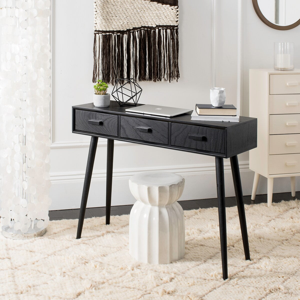 SAFAVIEH Hennie 3-Drawer Console Table - 41.8" x 14.3" x 32" - 42Wx14Dx32H