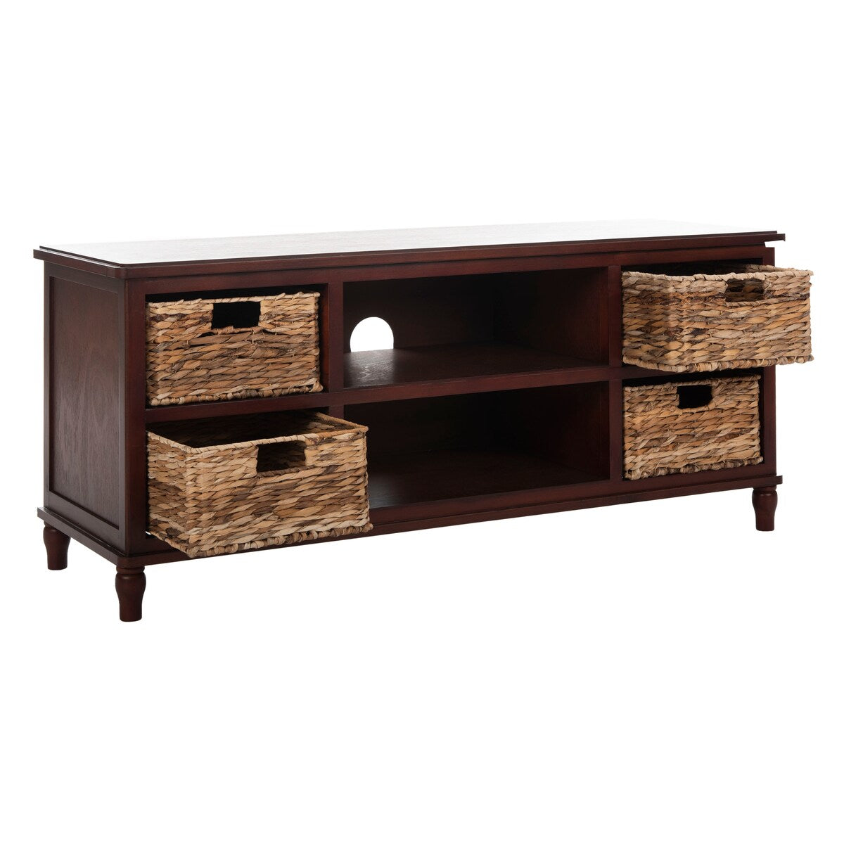 SAFAVIEH Hessie Entertainment Media Unit (Fits Up To 55" Flatscreen TV) - 47Wx16Dx20H