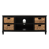 SAFAVIEH Hessie Entertainment Media Unit (Fits Up To 55" Flatscreen TV) - 47Wx16Dx20H