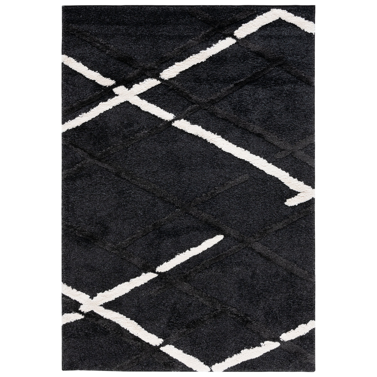 SAFAVIEH Hi-Lo Shag Inka Modern 1.6-inch Thick Rug