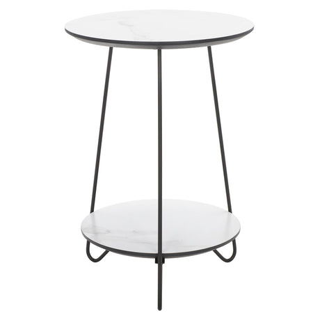 SAFAVIEH Hinnertje 2-Tier Round Side Table - 15 In. W x 15 In. D x 22 In. H - 15Wx15Dx22H