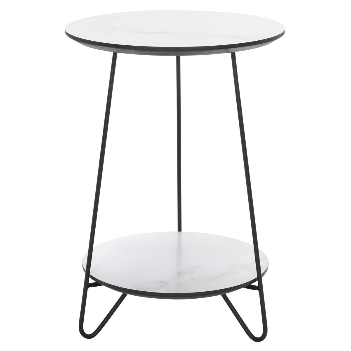 SAFAVIEH Hinnertje 2-Tier Round Side Table - 15 In. W x 15 In. D x 22 In. H - 15Wx15Dx22H