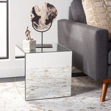 SAFAVIEH Hlin Mirrored Accent Table - 16" W x 16" D x 16" H - 16Wx16Dx16H