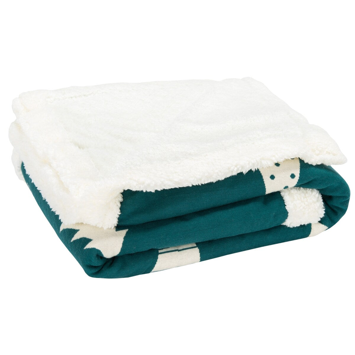 SAFAVIEH Holiday Moira Cedar Sherpa 50 x 60-inch Throw Blanket