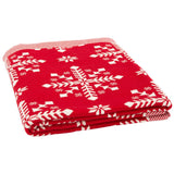 SAFAVIEH Holiday Tami Frost Red 50 x 60-inch Throw Blanket