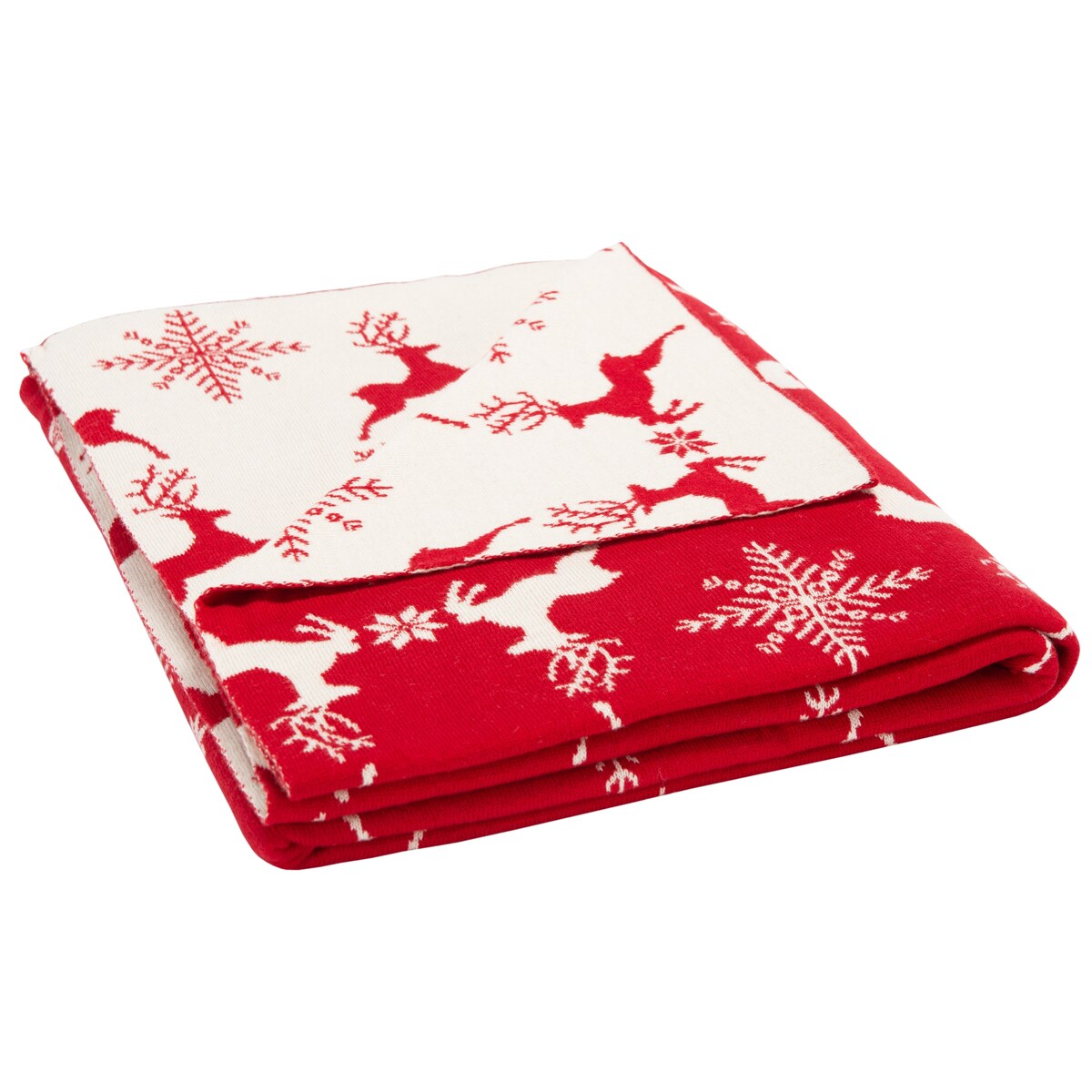 SAFAVIEH Holiday Taryn Dancer Red 50 x 60-inch Throw Blanket