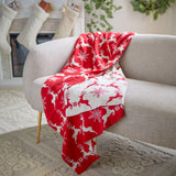 SAFAVIEH Holiday Taryn Dancer Red 50 x 60-inch Throw Blanket