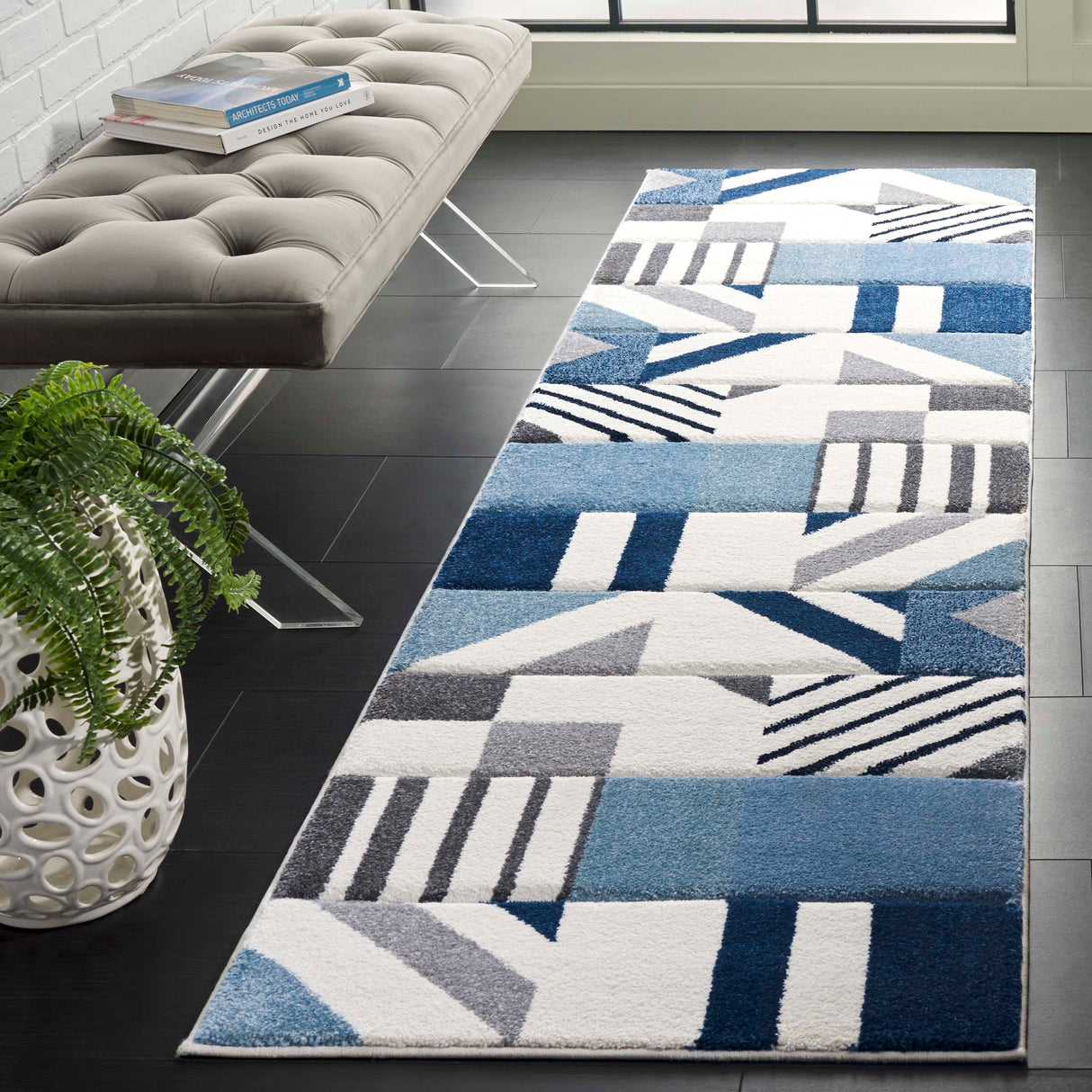 SAFAVIEH Hollywood Tzana Mid-Century Modern Abstract Rug