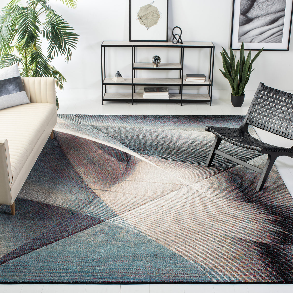 SAFAVIEH Hollywood Verbena Mid-Century Modern Abstract Rug