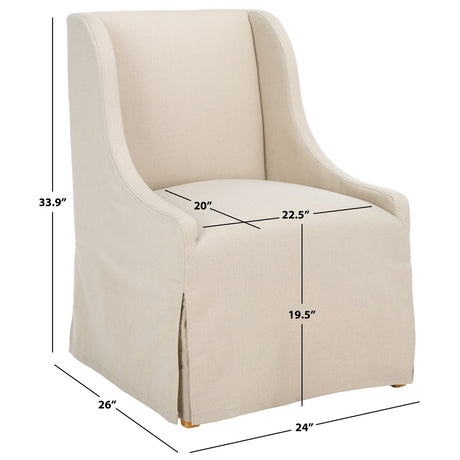 SAFAVIEH Home Aberdore Arm Chair - 24Wx26Dx34H