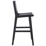 SAFAVIEH Home Adah 30-inch Leather Bar Stool - 22Wx22Dx43H