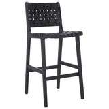 SAFAVIEH Home Adah 30-inch Leather Bar Stool - 22Wx22Dx43H