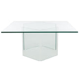 SAFAVIEH Home Aerith Tempered Glass Coffee Table - 35Wx35Dx16H