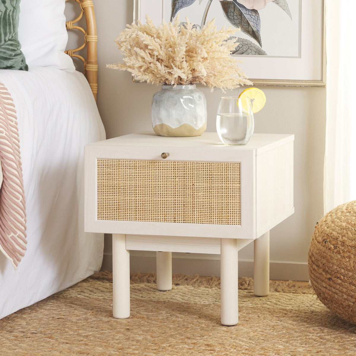 SAFAVIEH Home Aino 1 Drawer Nightstand.