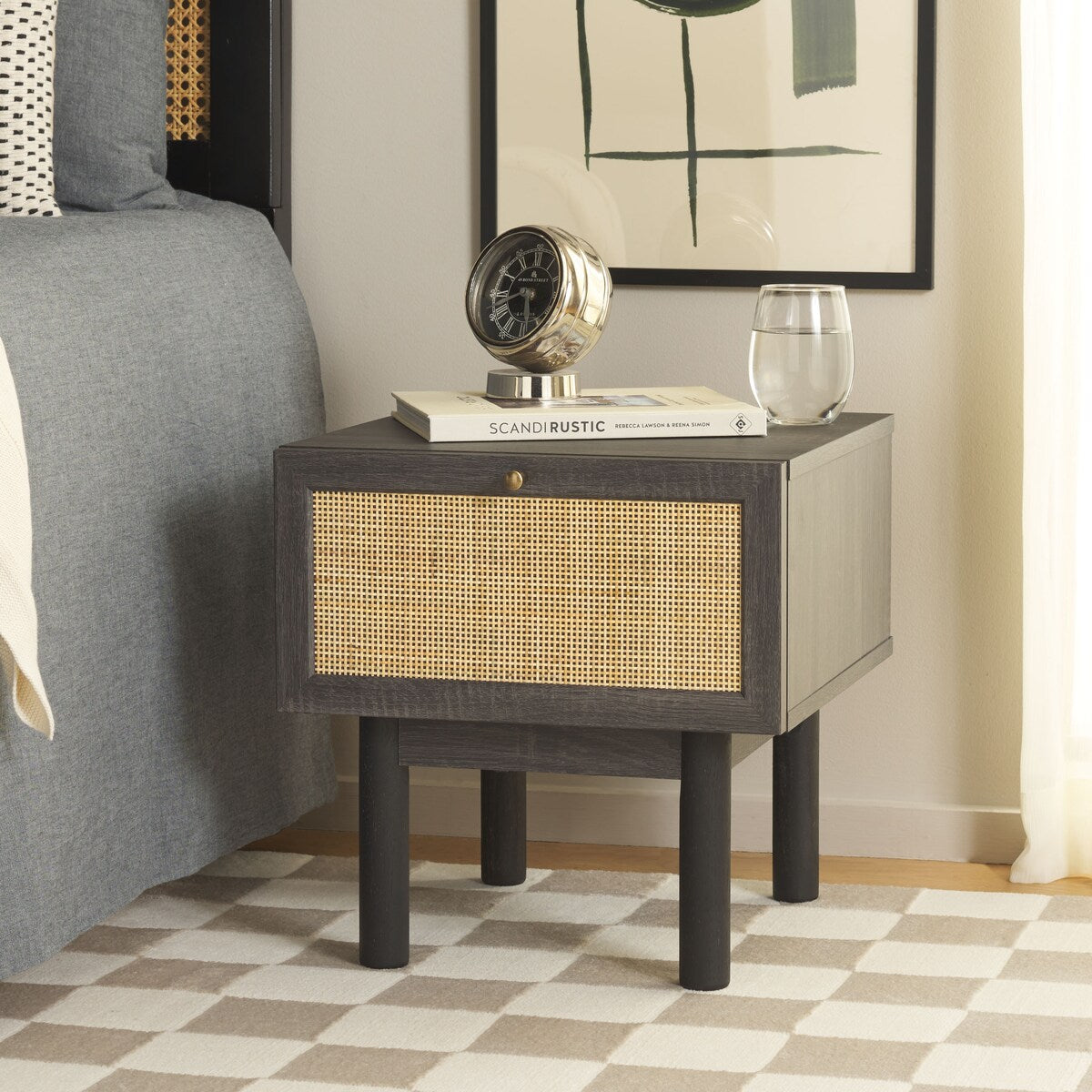 SAFAVIEH Home Aino 1 Drawer Nightstand.