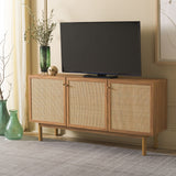 SAFAVIEH Home Aino 3 Door Sideboard/Media Stand - 54Wx19Dx30H