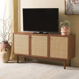 SAFAVIEH Home Aino 3 Door Sideboard/Media Stand - 54Wx19Dx30H