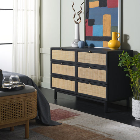 SAFAVIEH Home Aino 6 Drawer Dresser.