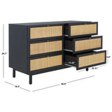 SAFAVIEH Home Aino 6 Drawer Dresser.