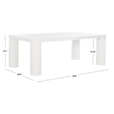 SAFAVIEH Home Aldous Rectangle Coffee Table - 48Wx26Dx16H