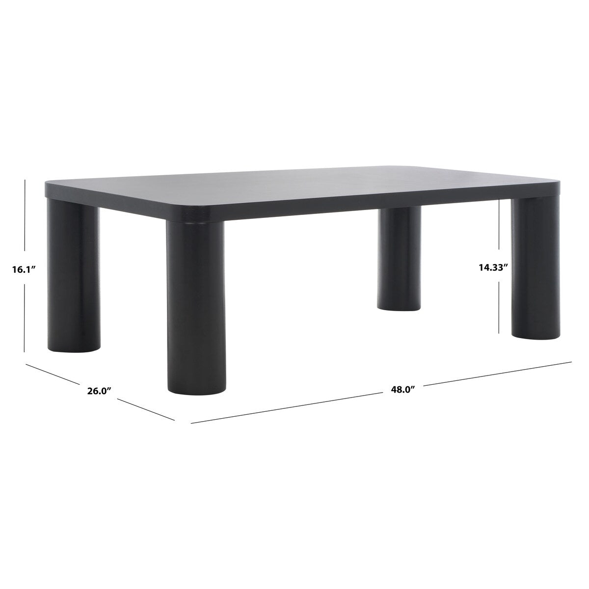 SAFAVIEH Home Aldous Rectangle Coffee Table - 48Wx26Dx16H