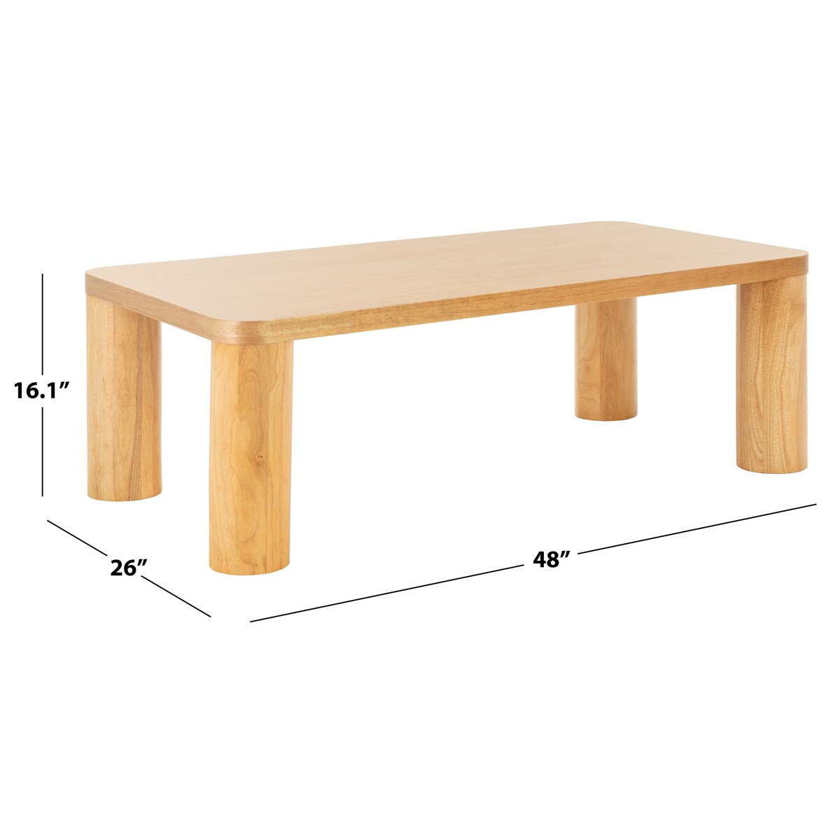 SAFAVIEH Home Aldous Rectangle Coffee Table - 48Wx26Dx16H