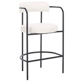 SAFAVIEH Home Andrean 27-inch Arm Counter Stool - 22Wx21Dx38H