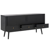 SAFAVIEH Home Aphra 59-inch 2 Door 3 Drawer Media Stand - 59Wx15Dx29H