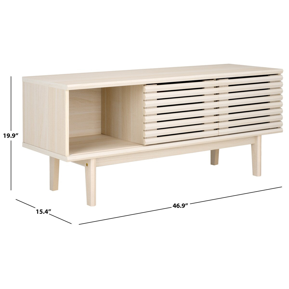 SAFAVIEH Home Aricia Small 2 Door Media Stand. - 47Wx15Dx20H