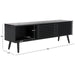 SAFAVIEH Home Averi 2 Door Media Stand - 59Wx15Dx19H