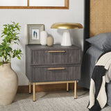 SAFAVIEH Home Axelle 2 Drawer Nightstand