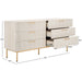 SAFAVIEH Home Axelle 6 Drawer Dresser