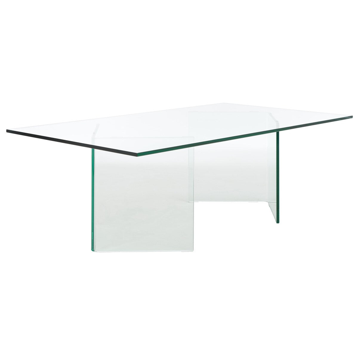 SAFAVIEH Home Bedwyr Tempered Glass Coffee Table - 47Wx28Dx16H