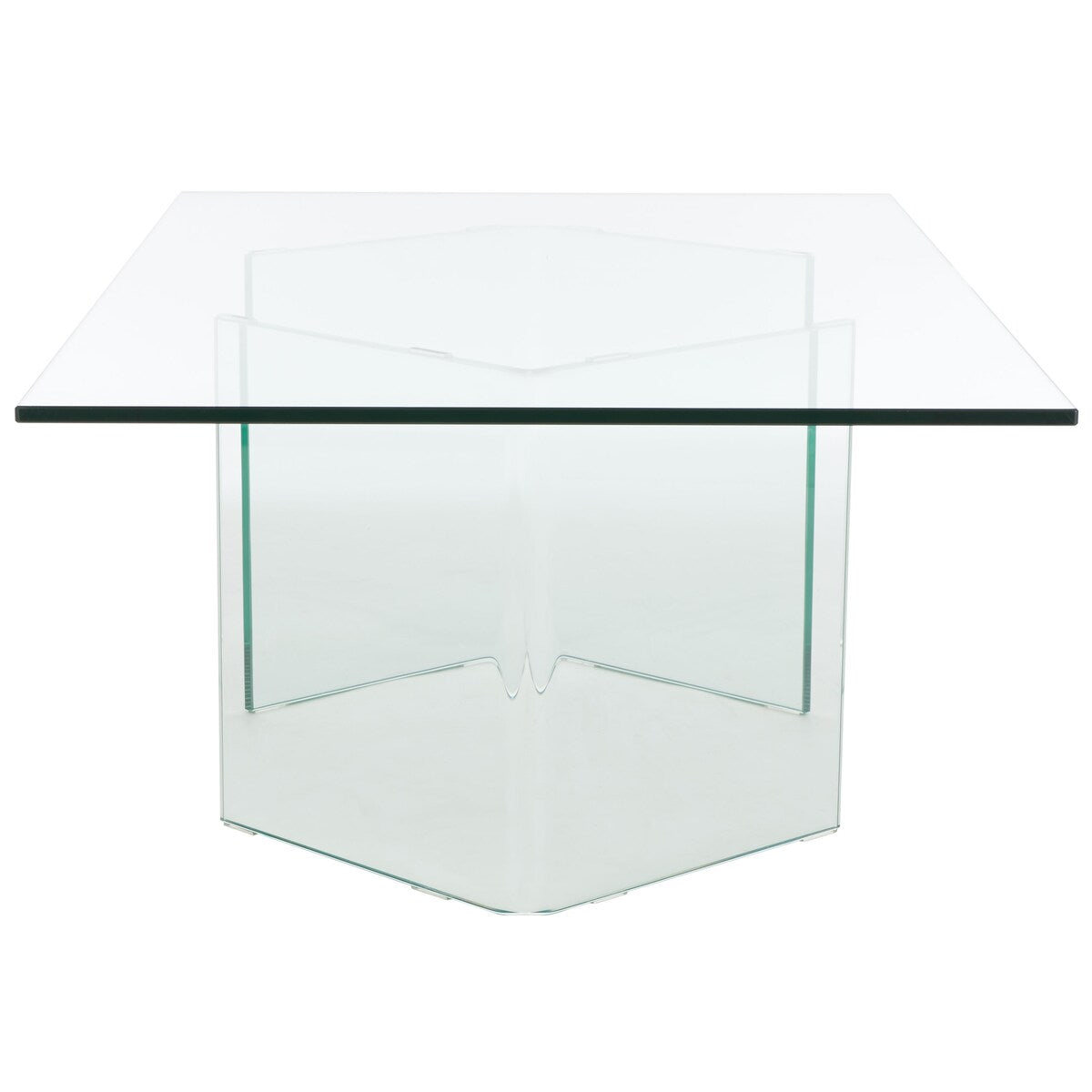 SAFAVIEH Home Bedwyr Tempered Glass Coffee Table - 47Wx28Dx16H