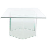 SAFAVIEH Home Bedwyr Tempered Glass Coffee Table - 47Wx28Dx16H